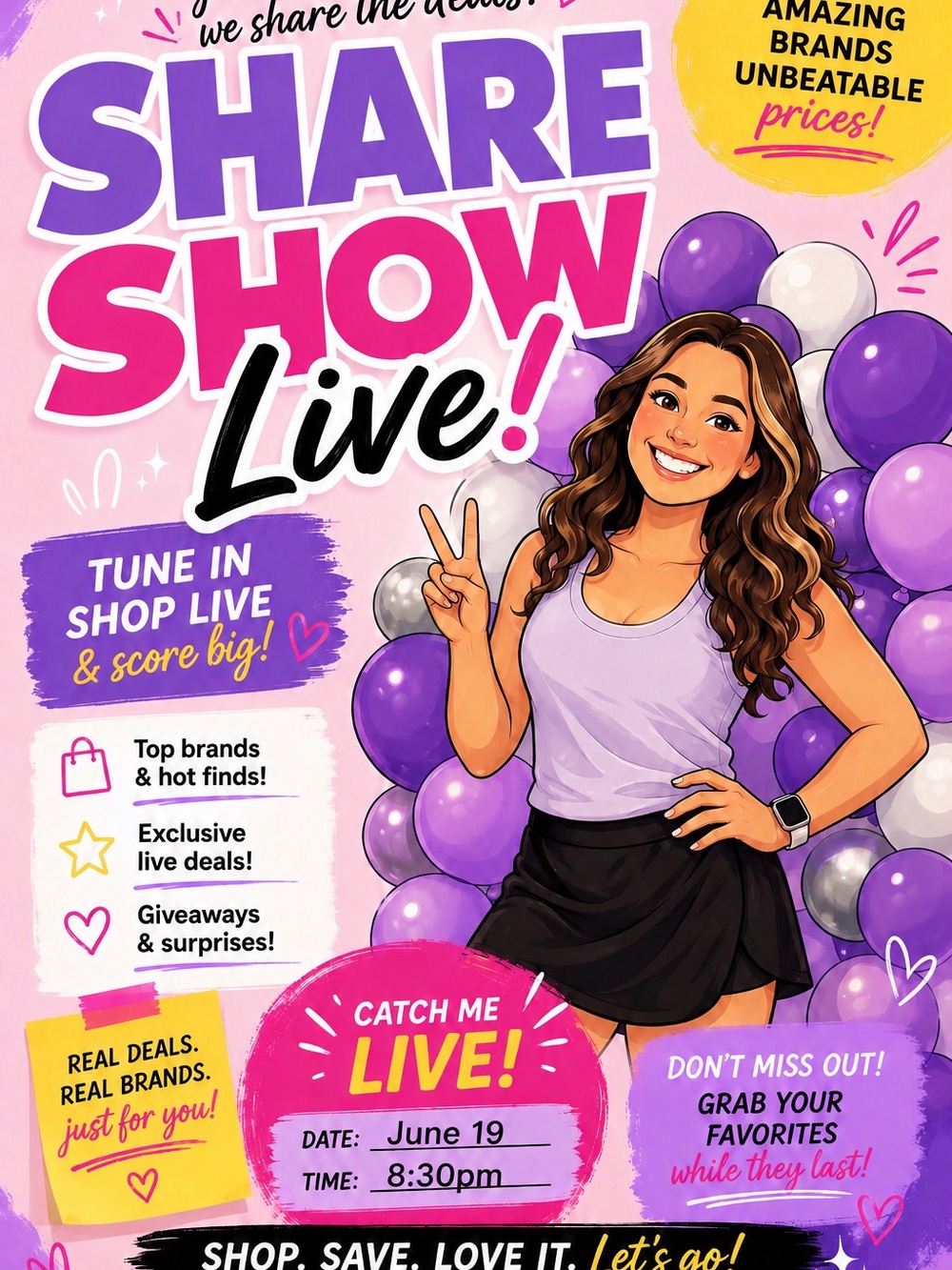 Live Share Party Flyer